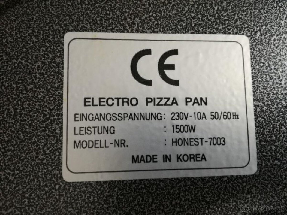 Pizza/paella elektrická pánev - 6