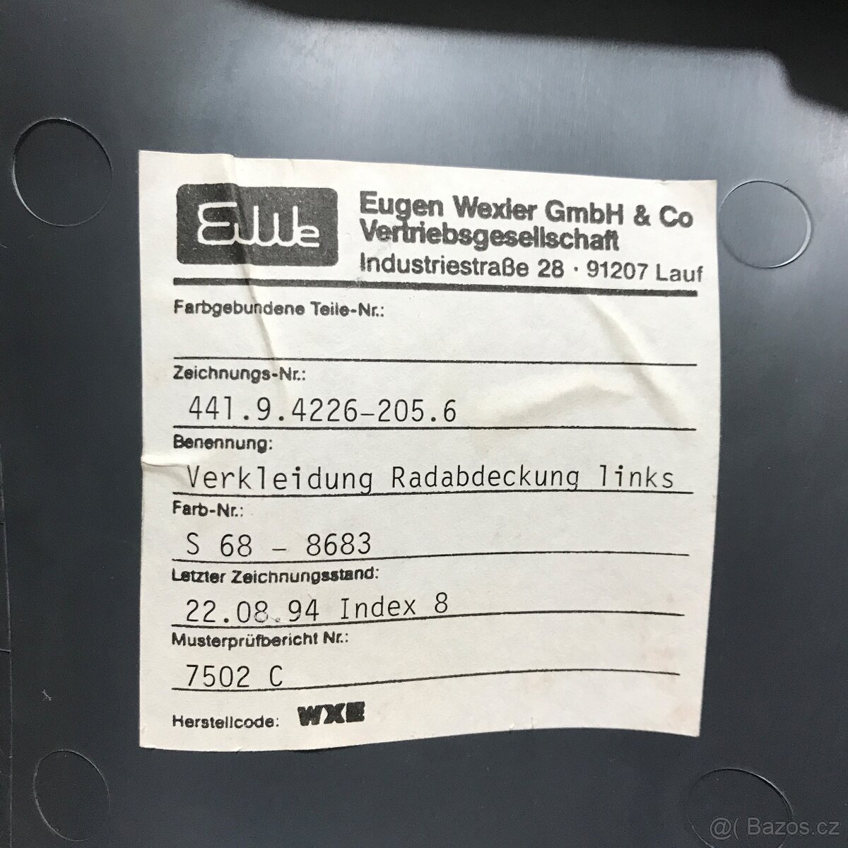 ŠKODA FELICIA Vnitřní kryt zadních dveří uloženka - 6