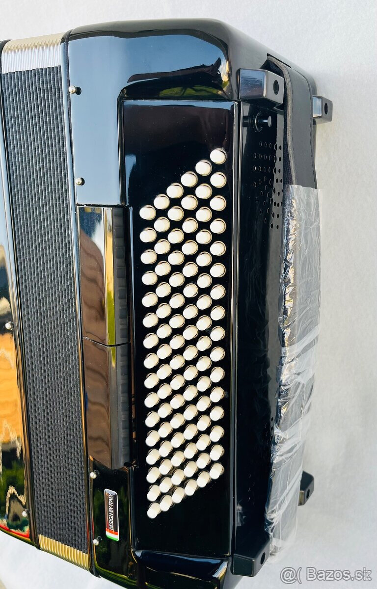 Nový akordeón Beltunica Vivaldi- DE LUXE 96 basový- krásny z - 6