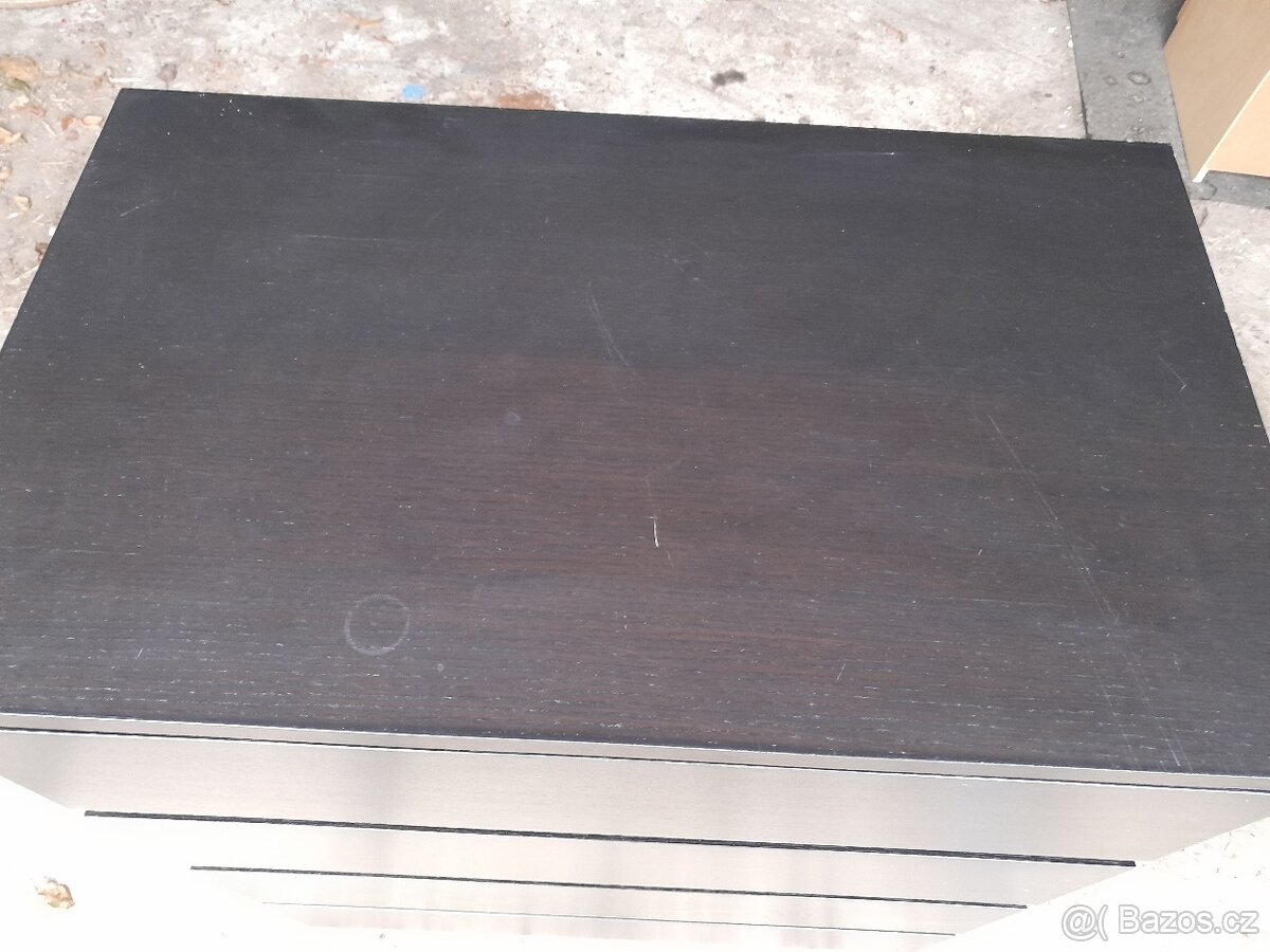 Ikea komoda Malm černá 4 zásuvky - 6