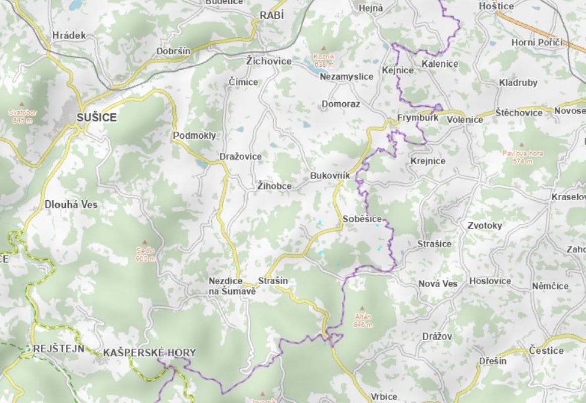 Prodej pole v k.ú. Soběšice u Sušice - 6