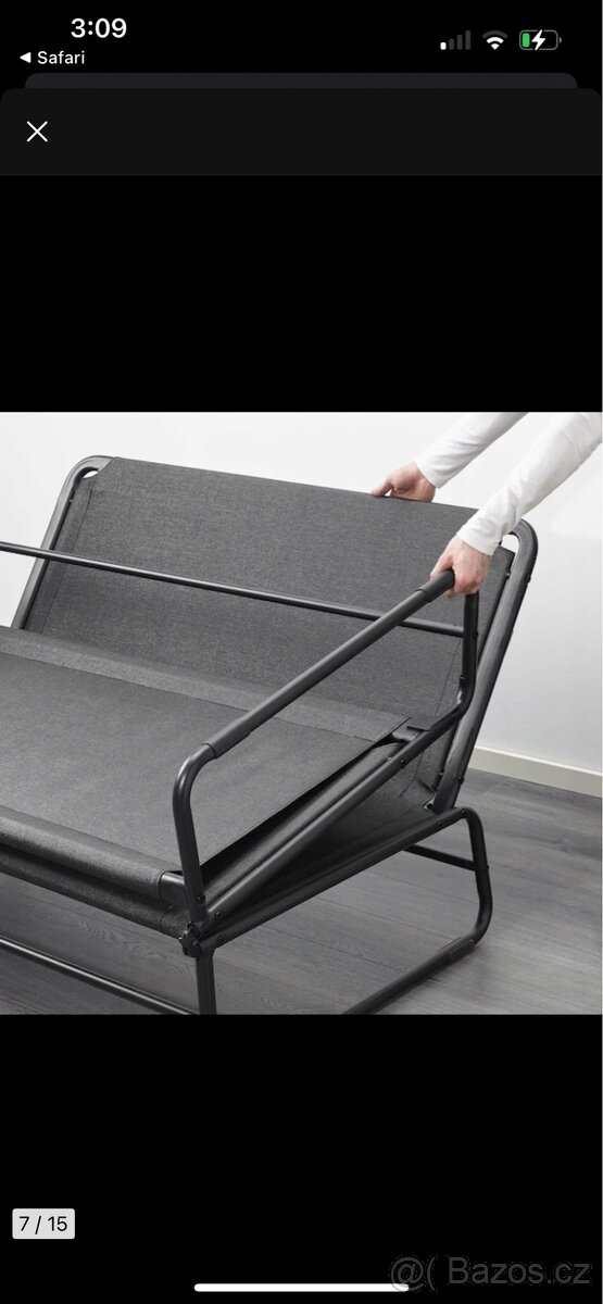 Rozkládací pohovka + kávový stolek - 6