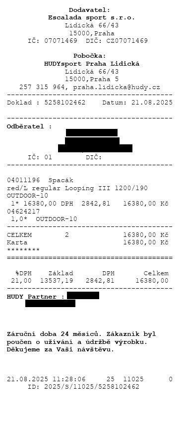 Spací pytel Sir Joseph Looping III 1200/190 - 6