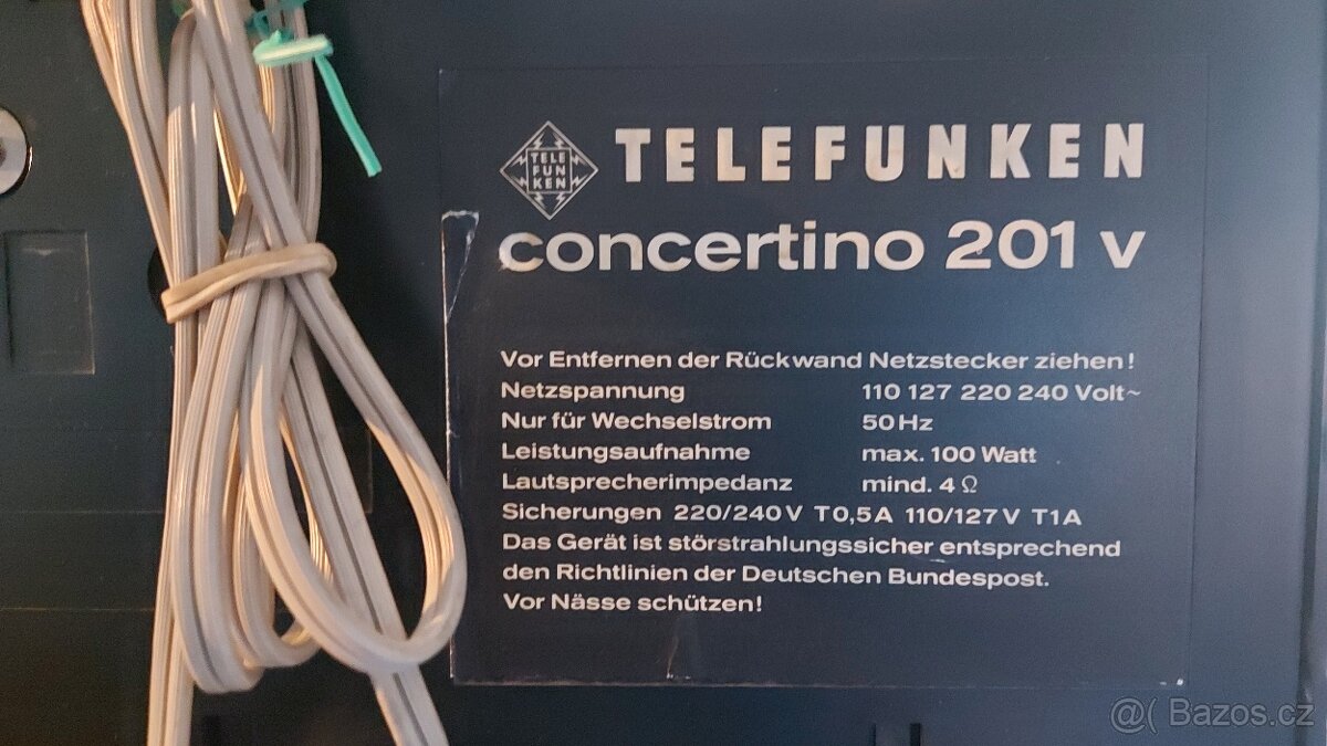 Telefunken concertino 201 V, - 6