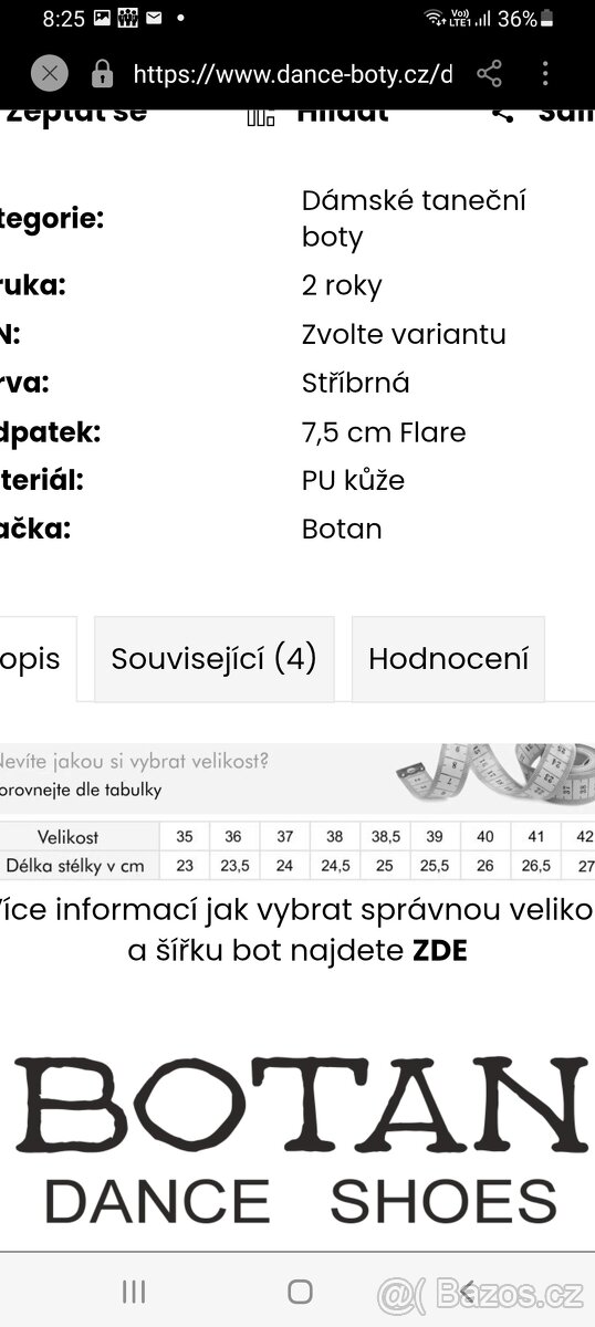 Taneční boty Botan - 6