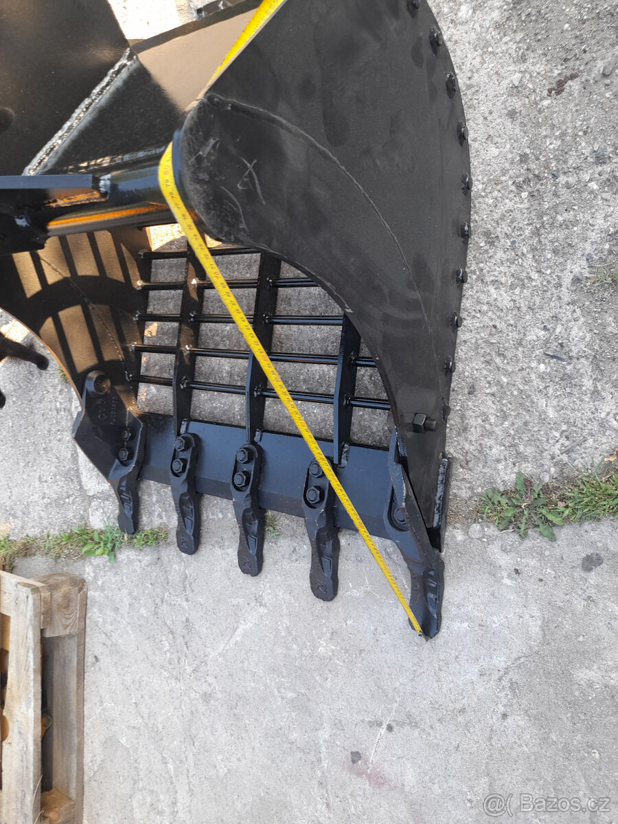 Roštová lopata- třídící lžíci upínaní lenhoff MS 03 š.80cm - 6