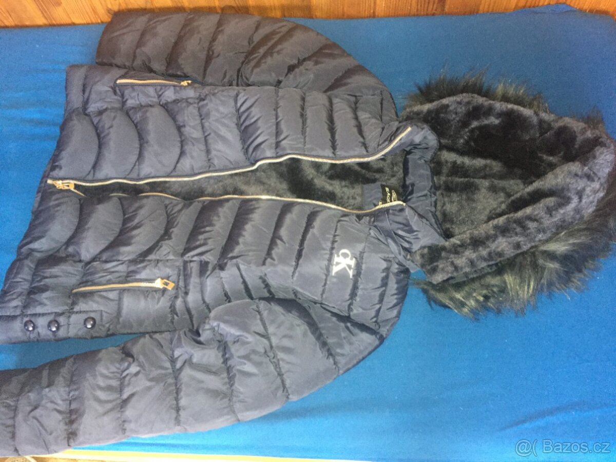 Dámská zimní bunda CK/black&fish - 6