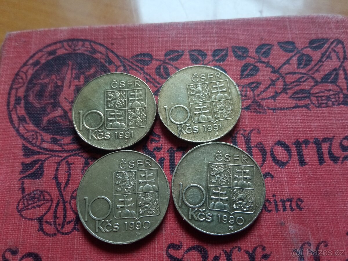 MINCE 10 KČS MASARYK+ ŠTEFÁNIK - 6