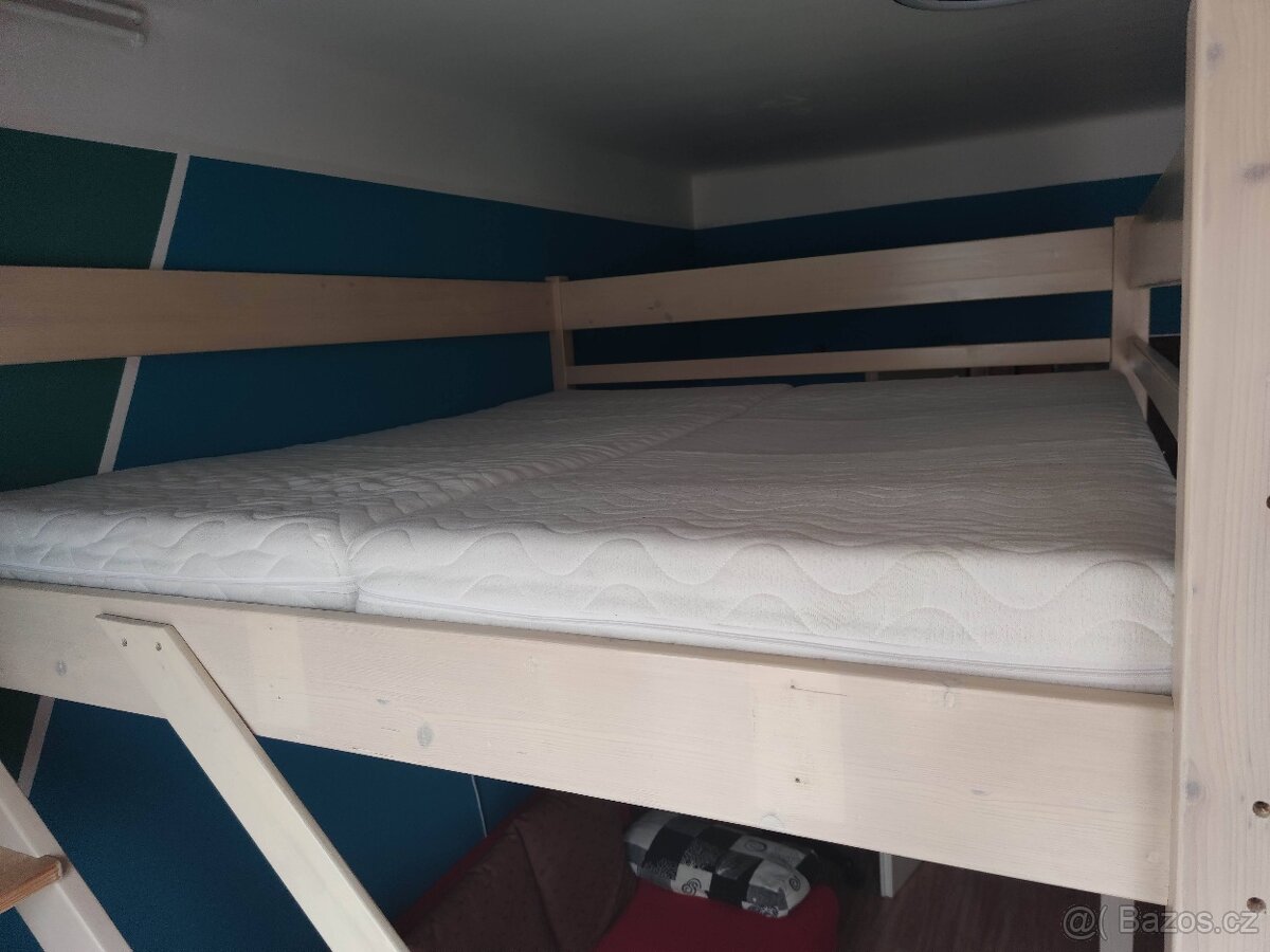 Luxusní patrová postel (masiv) - 6