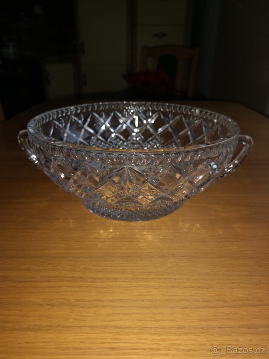 Skleněná mísa - broušená - 1 - 6