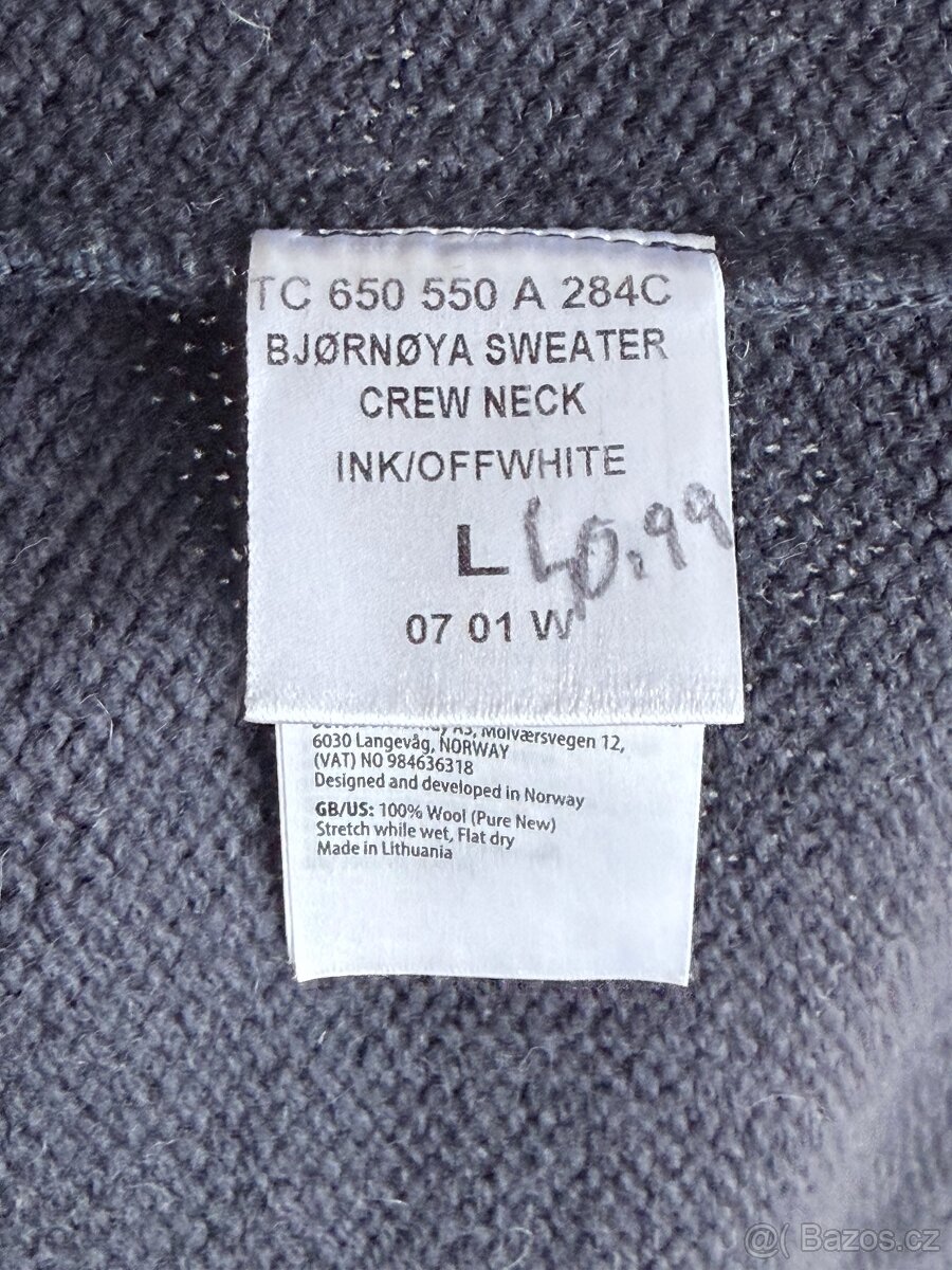 Vlněný svetr Devold Bjornoya Wool Sweater - 6