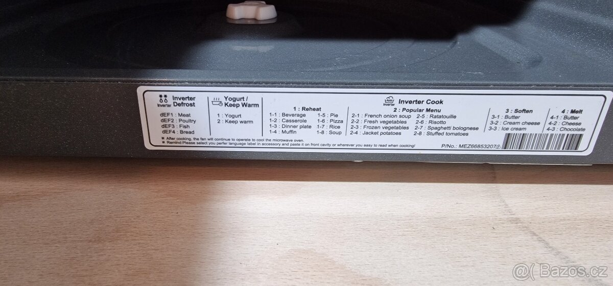 Mikrovlnná trouba LG MS23NECBW - 6