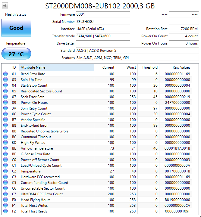 3,5" HDD Seagate Barracuda 2TB - 6
