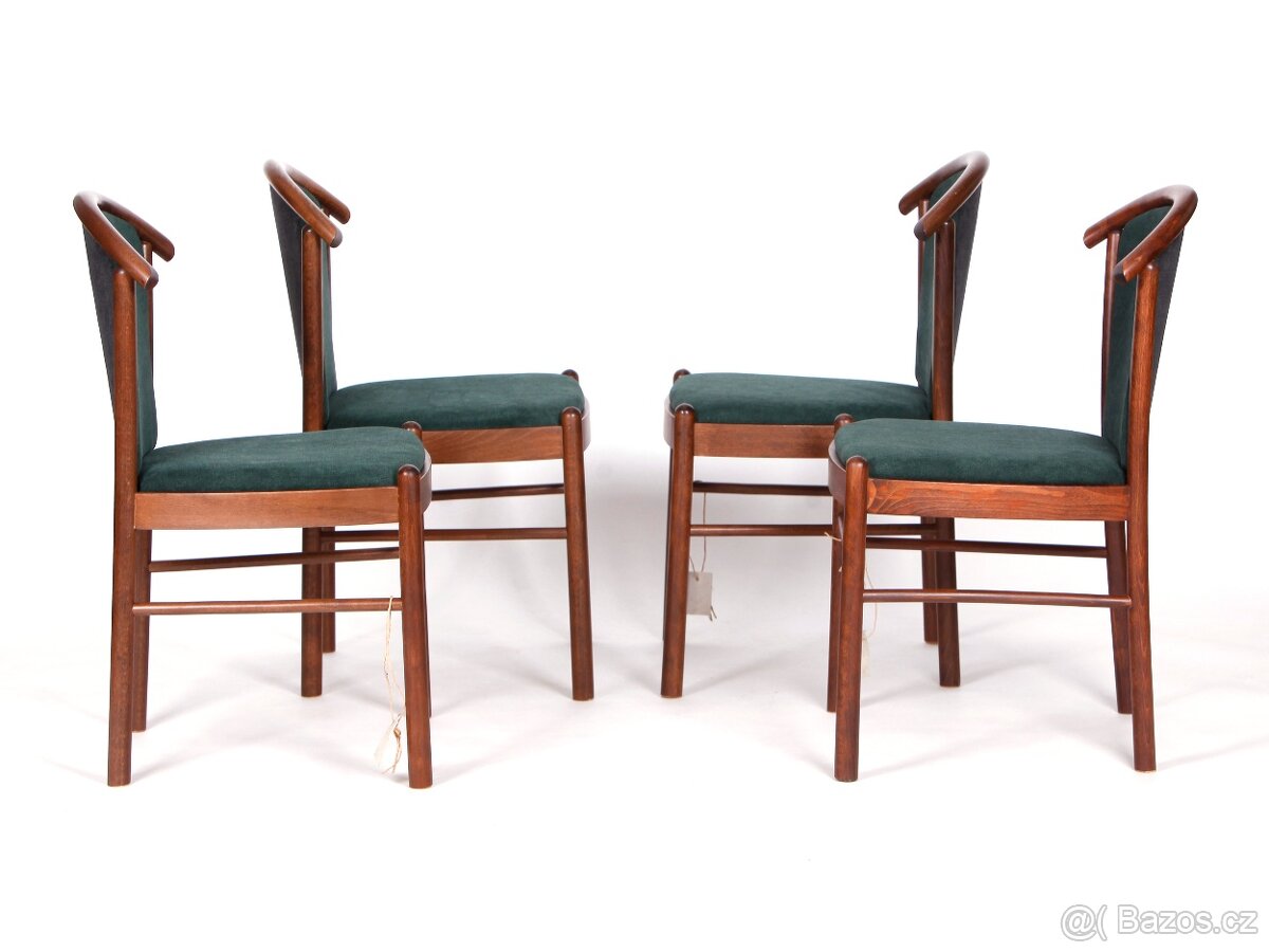 Velké čalouněné židle TON, 4 nikdy nepoužité kusy. - 6