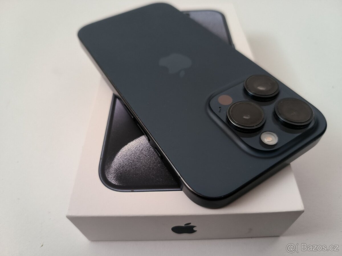 apple iphone 15 PRO 128gb Blue 100% Batéria - 6