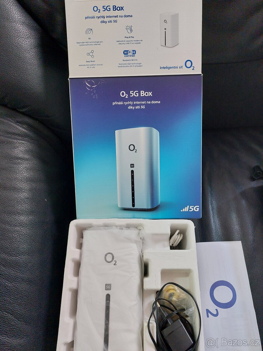O2 5G Box, WiFi 6, příslušenství, krabička - 6