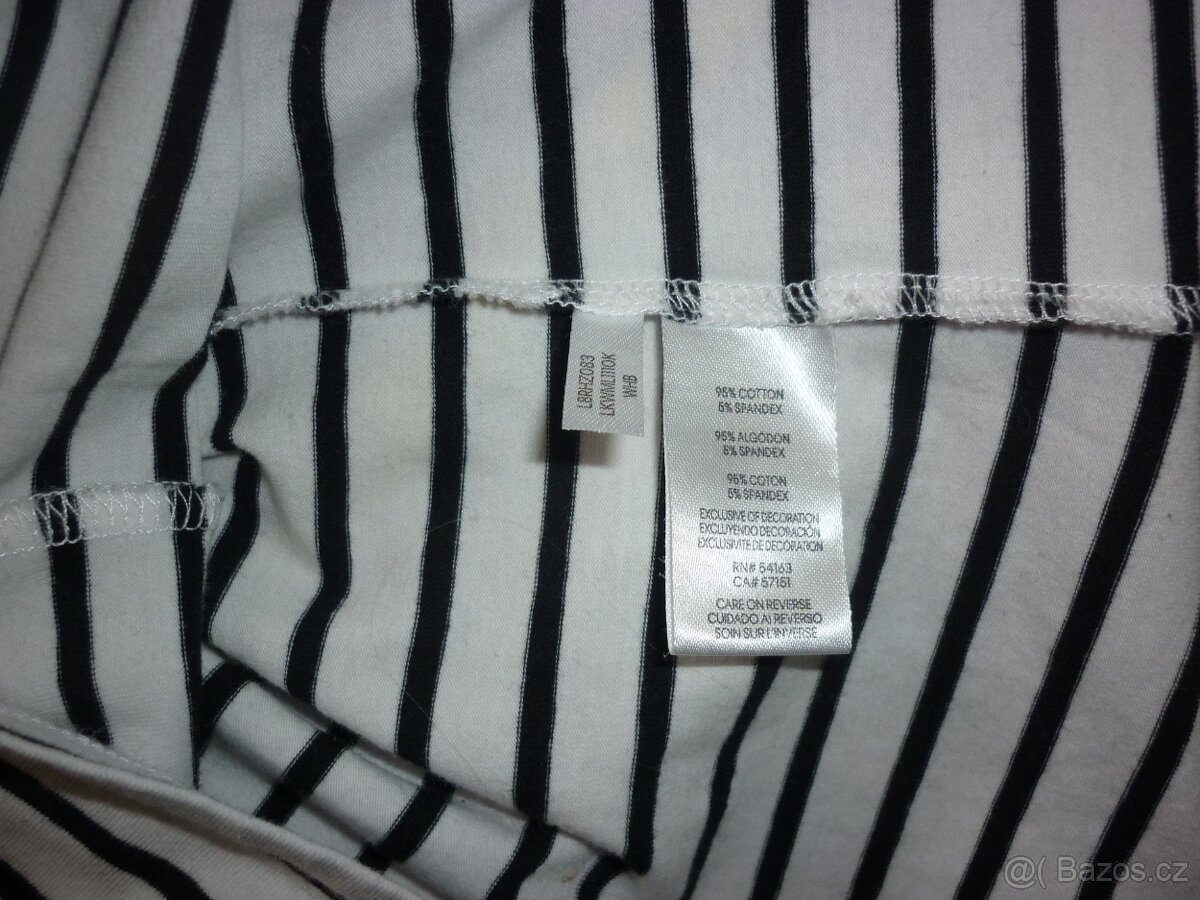 Bílo - černé dámské tričko Karl Lagerfeld - 6