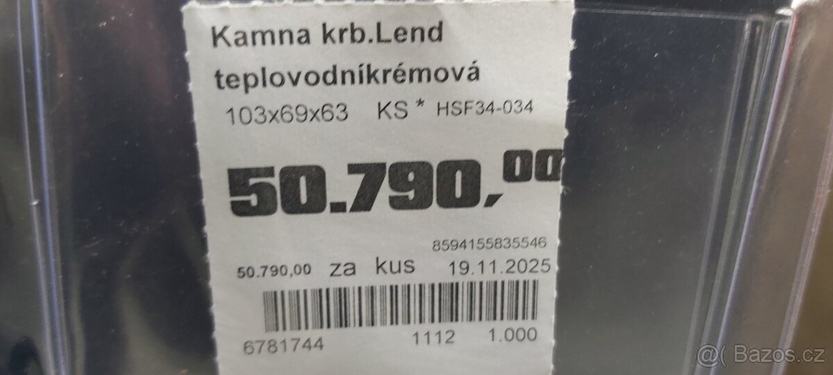 Krbová kamna AQUAFLAM VARIO LEND 11/7 KW Nová nepoužotá. - 6