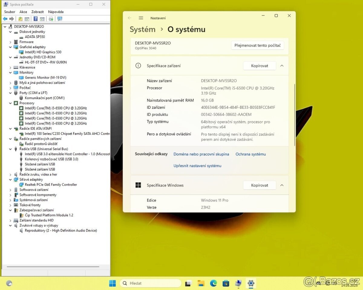 PC DELL OPTIPLEX 3040 /i5-6500/16GB/SSD240GB/WIN11/ZÁRUKA - 6