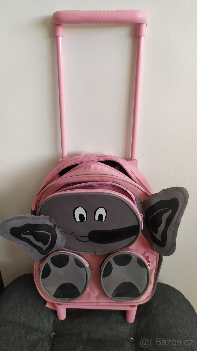 Super - dětský batůžek na kolečkách - Sloník (2v1) - 6