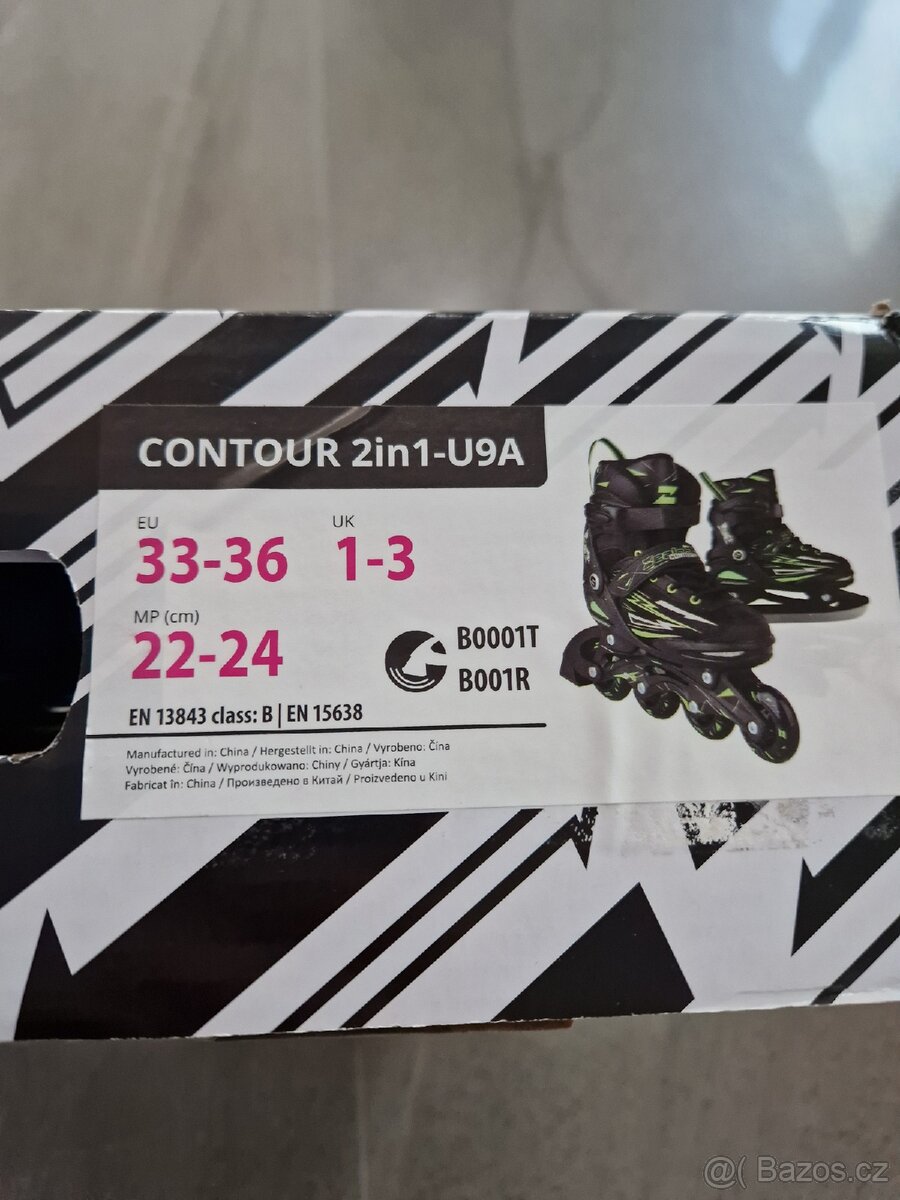 Junior skates 2in1 (brusle, inline) vel. 33-36 - 6