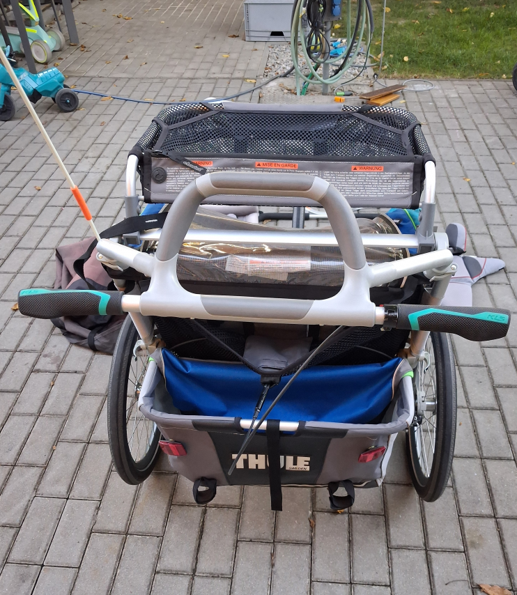 THULE CX2 vozík a kočárek pro 2 děti - 6