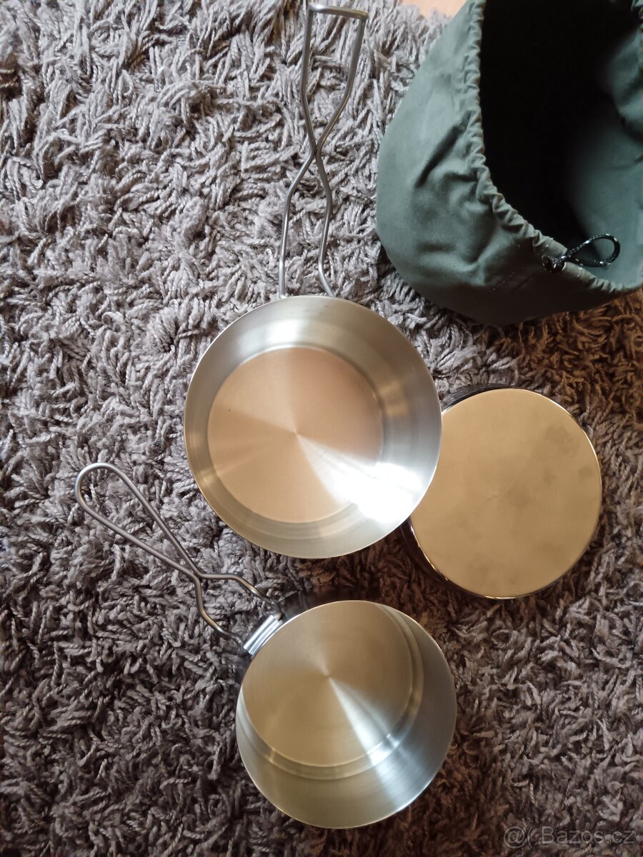 Třídílná sada jídelních dóz - ešus - 6