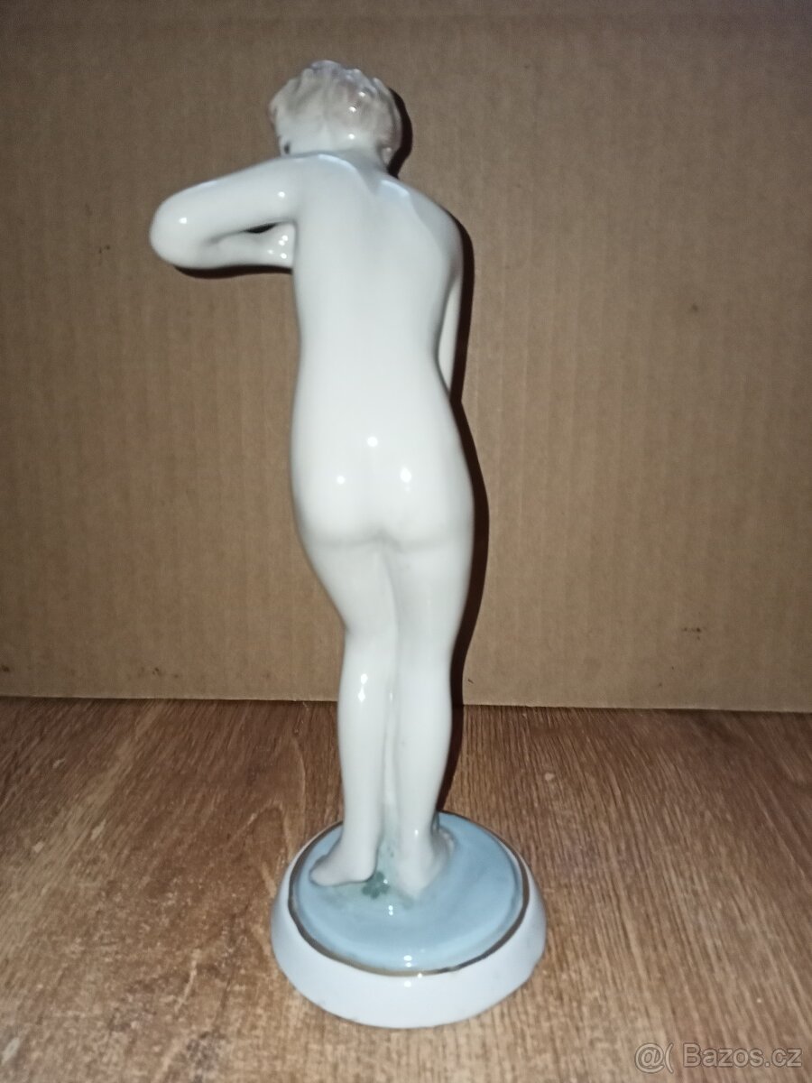 Dívka po koupeli s osuškou AKT ROYAL DUX- ART-DECO 24,5 cm t - 6