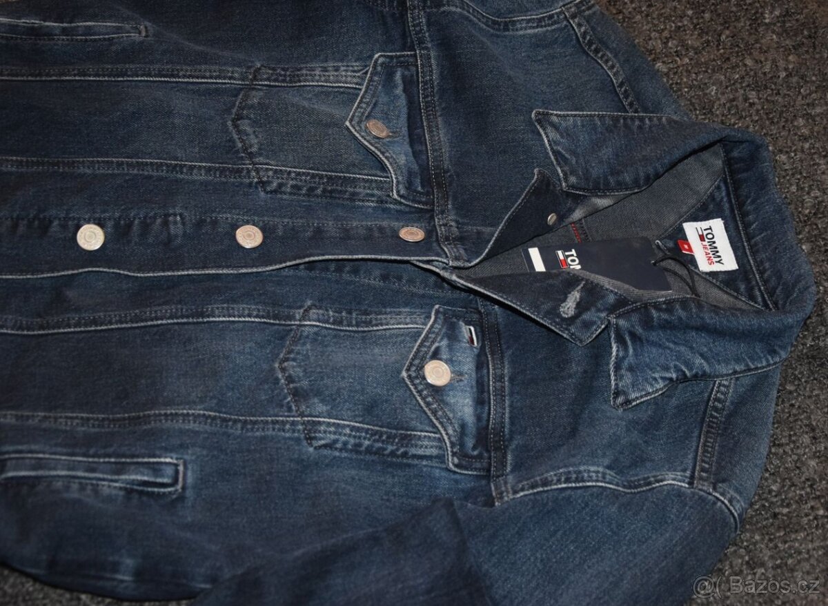 HILFIGER TOMMY Jeans - modrá, bunda ,velikost "M", NOVÁ - 6