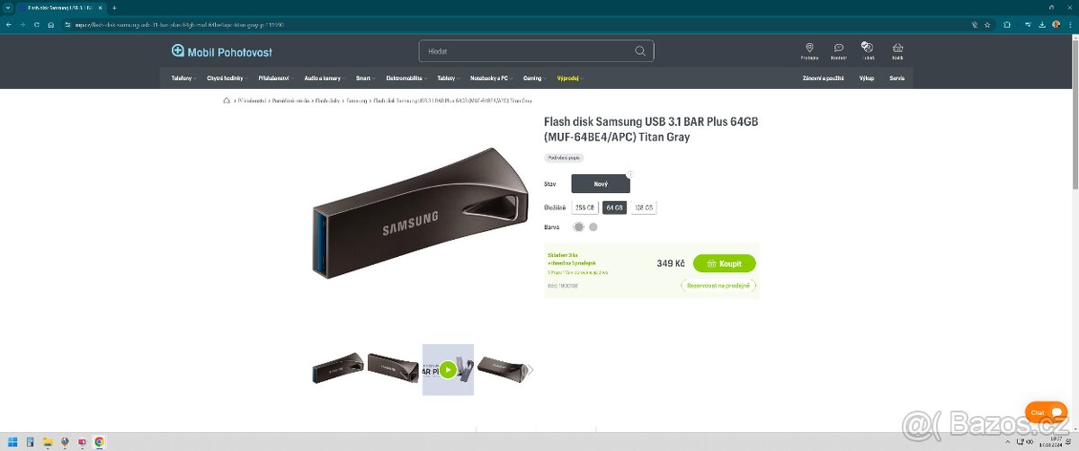 Až 2x,Flash disk SamsungUSB3.1 64GB IHNED K ODBĚRU - 6