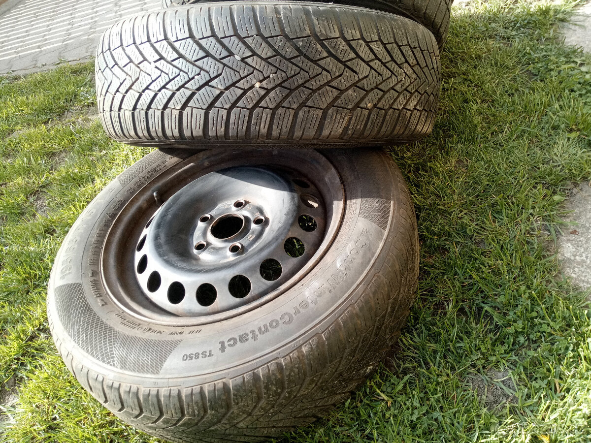 kola na VW (Octávii) plechových diskách - 6