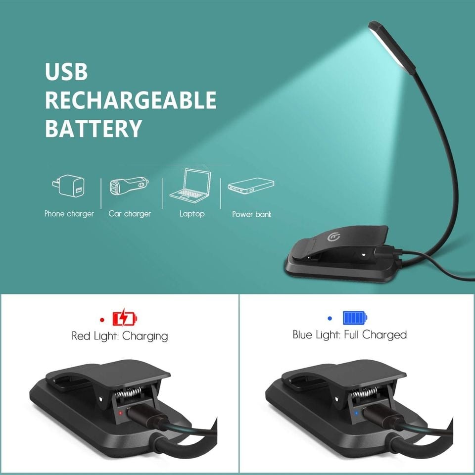 USB lampička na čtení s klipsem Omeril LD100 - 6