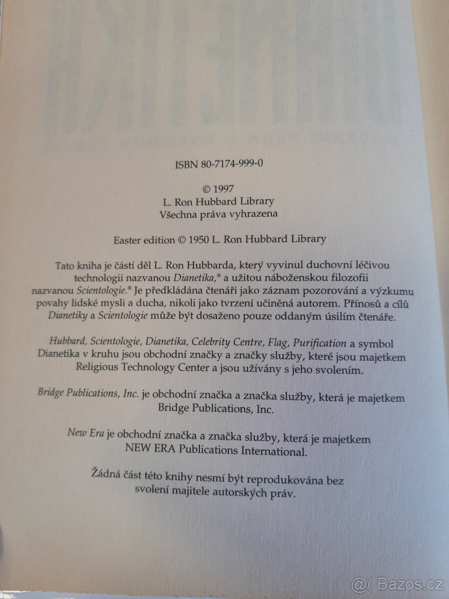 Kniha L. Ron Hubbarda, Dianetika - 6