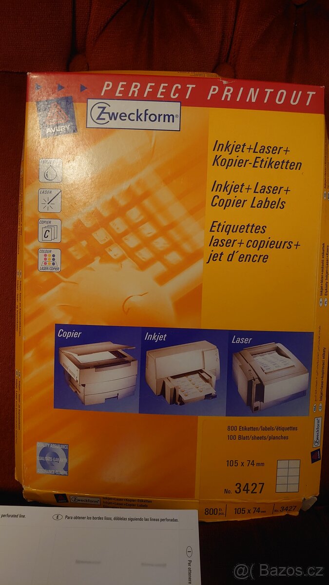 Originál lepiace štítky na Minidisc - 6