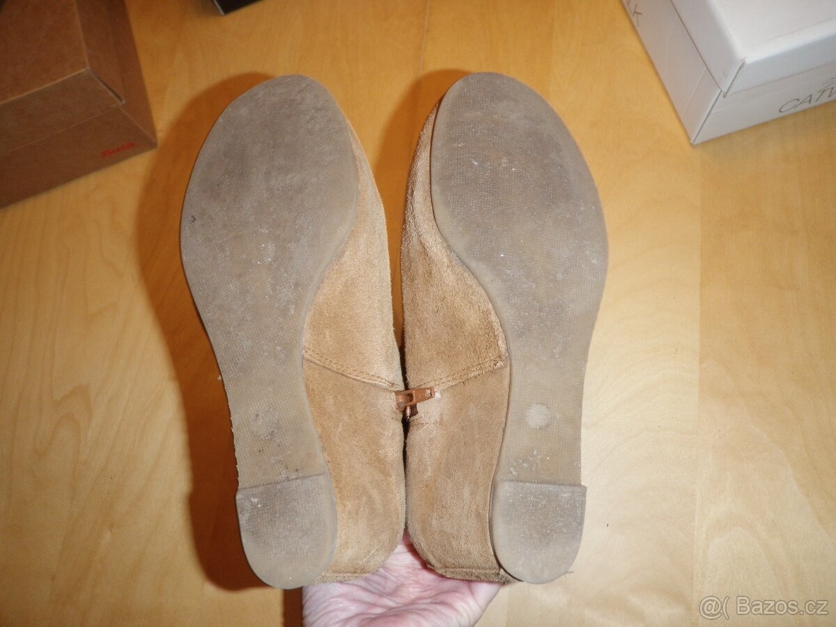 dámské semišové kotníkové kozačky - vel. 38 - 6