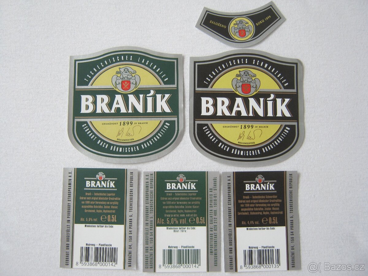 100ks 2007-2025 pivní etikety Praha Braník Staropramen - 6