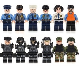Rôzne sety vojakov (8ks) 2 + doplnky - typ lego - 6