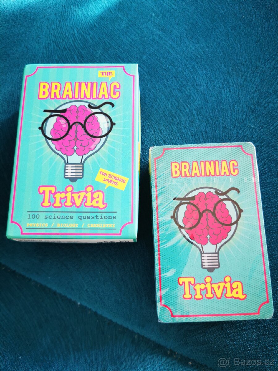 Brainiac Trivia karetní logická hra NOVÁ - 6