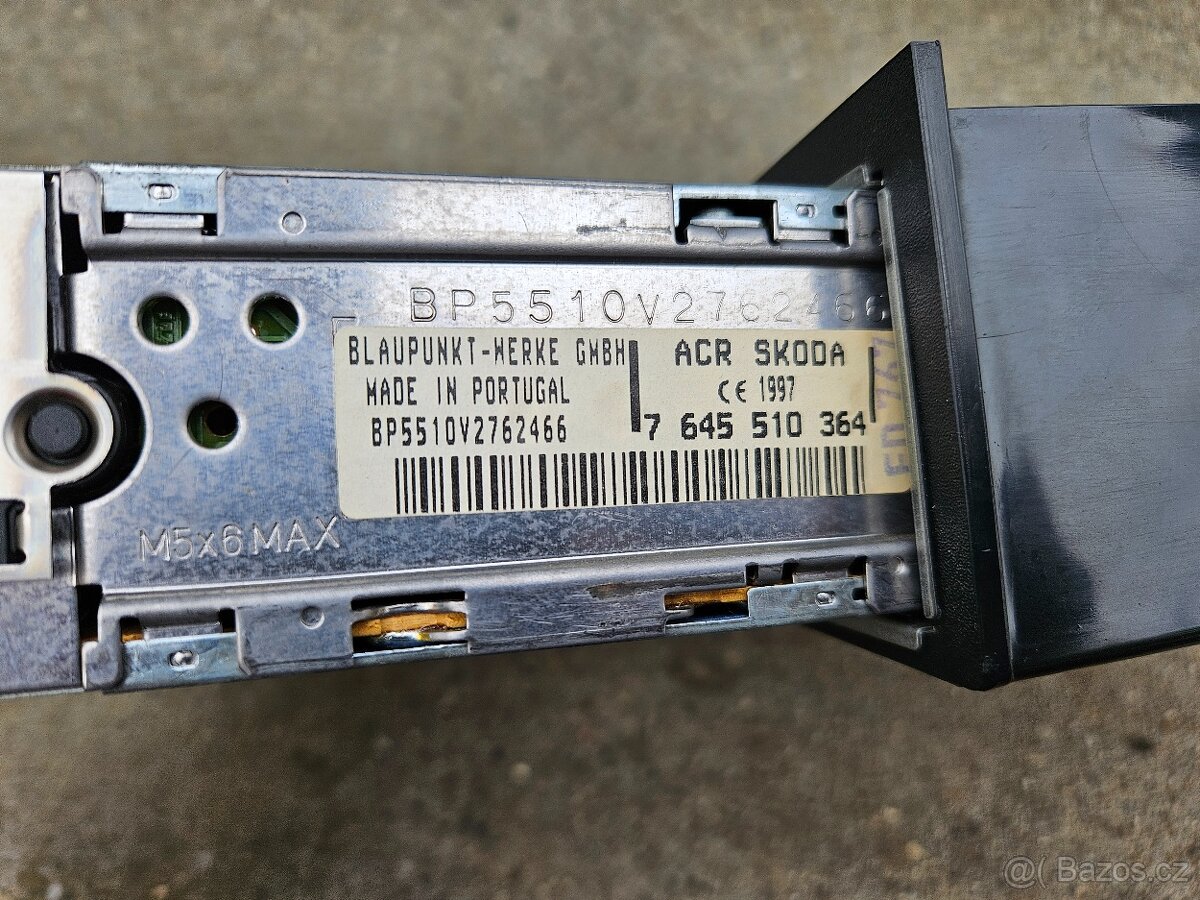 Škoda ACR autorádio Blaupunkt + šuplík - 6