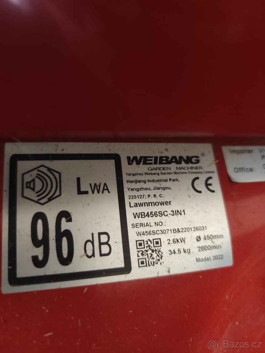 zahradní sekačka - WEIBANG - 6