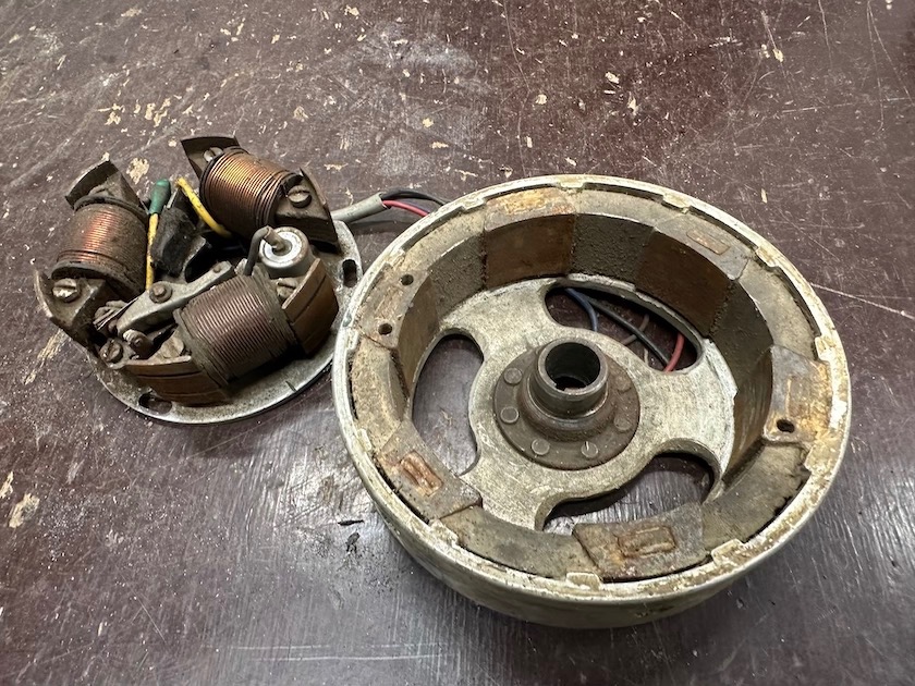 Predám zapalovaní rotor + stator ČZ 125c 150c zachovalé - 6