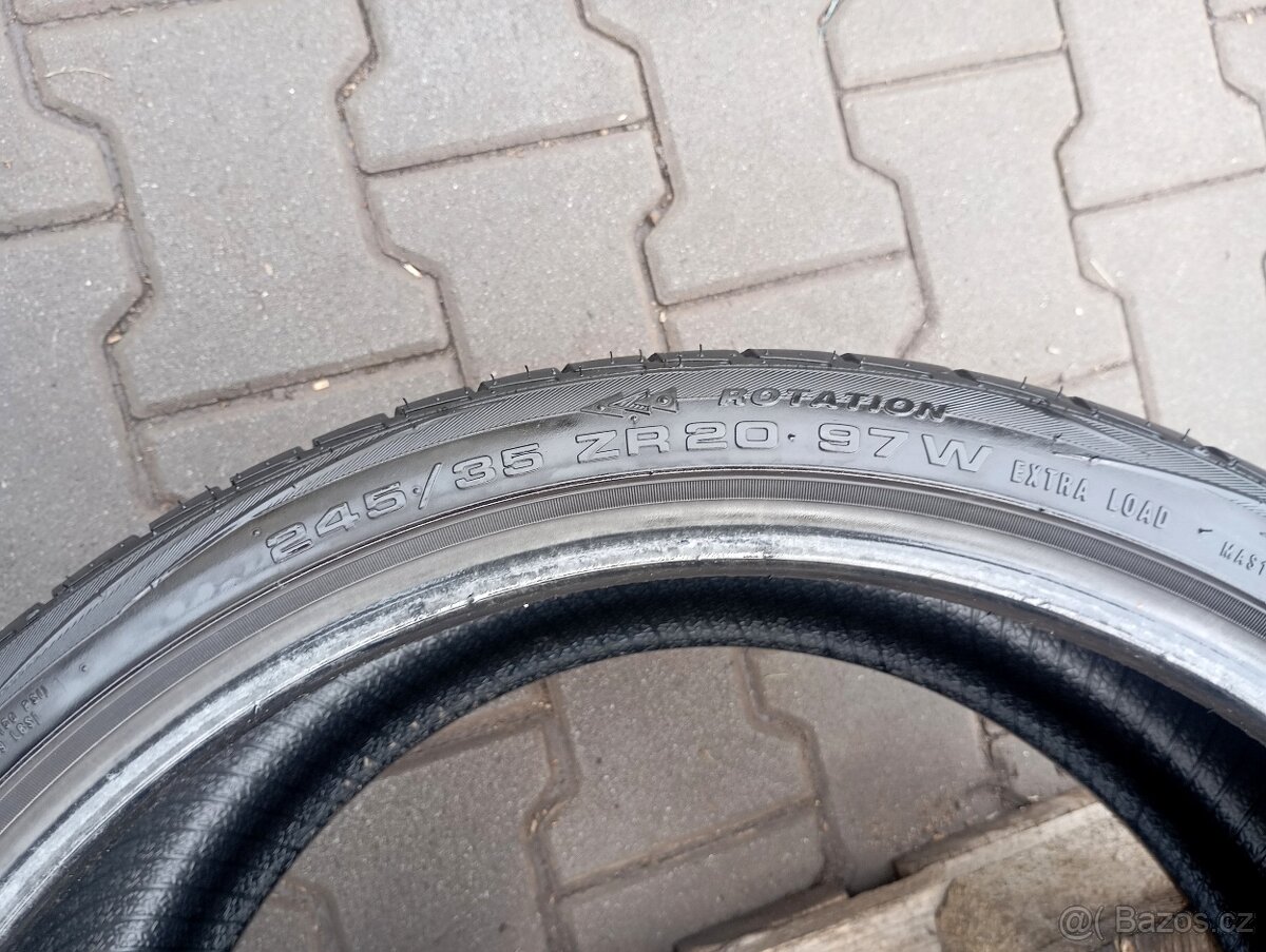 245/35/20 použité letní pneu Achiles - 6