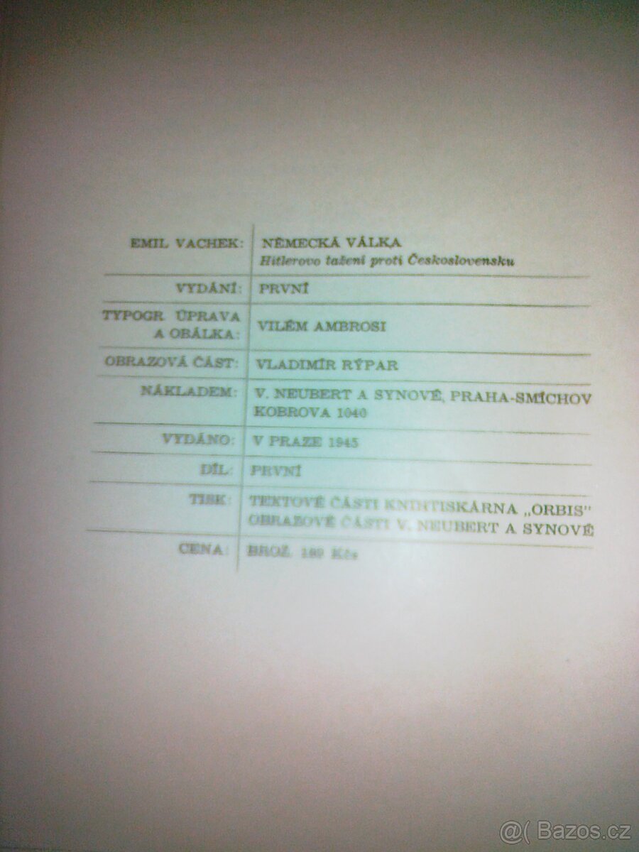 Německá válka - Emil Vachek - 6