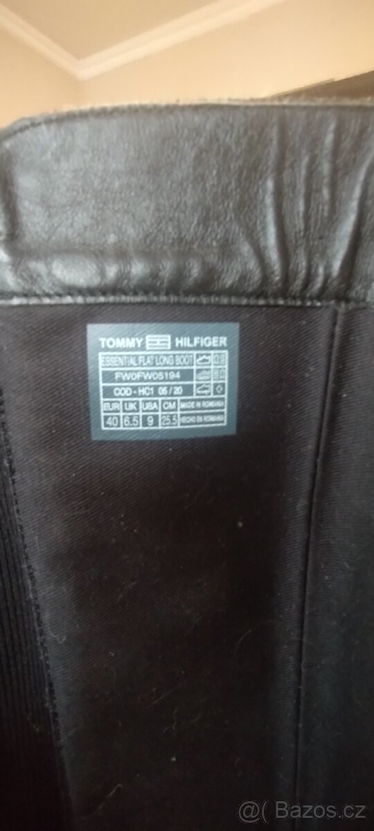kožené kozačky Tommy Hilfiger, - 6
