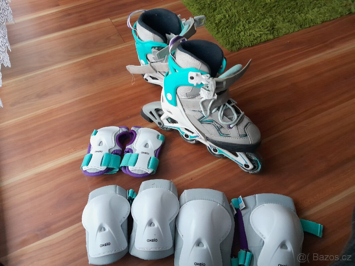 In line kolečkové brusle +sada chrániče - 6