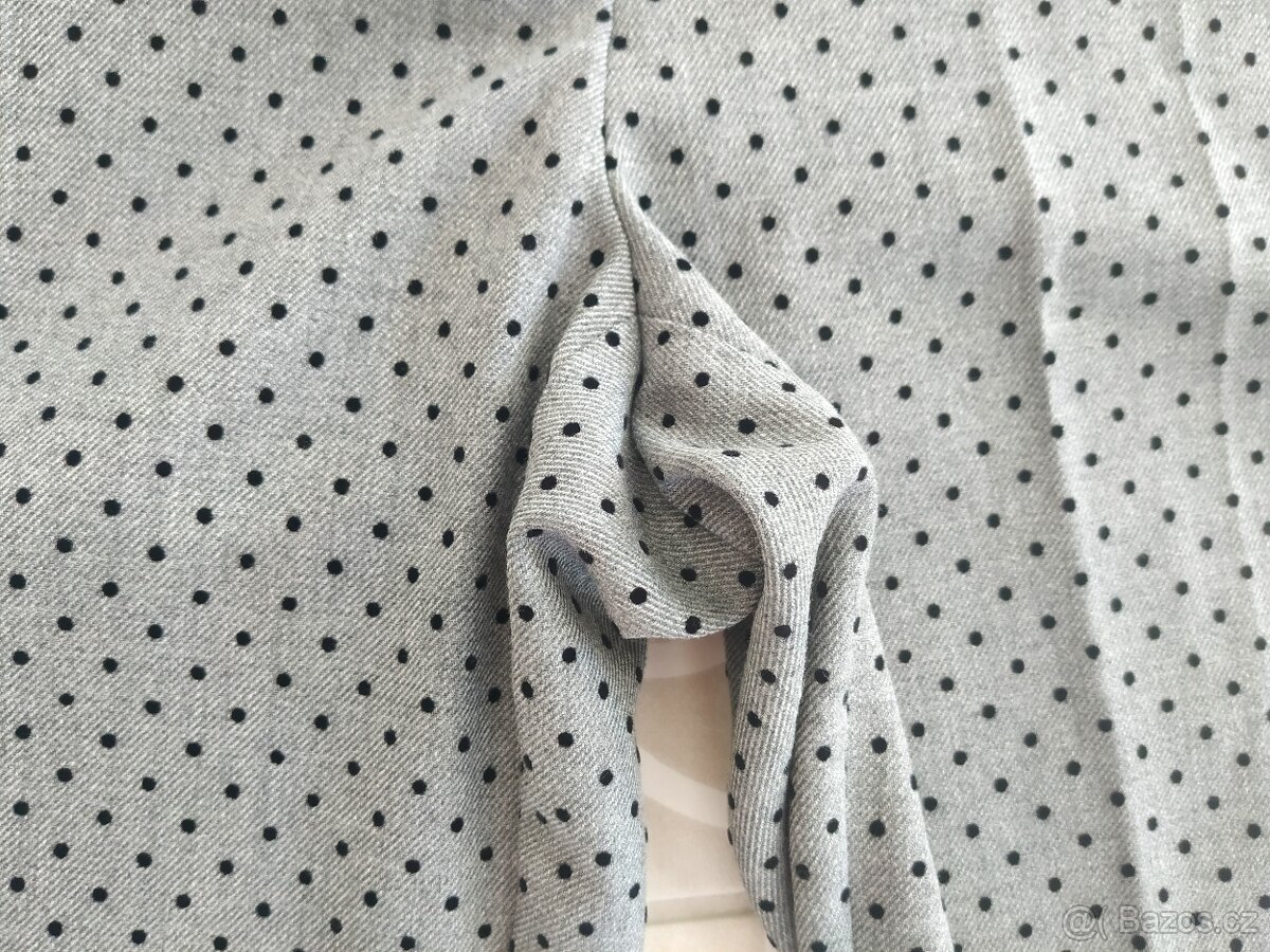 1x oblečené kalhoty Orsay S společenské puntíky šedé - 6