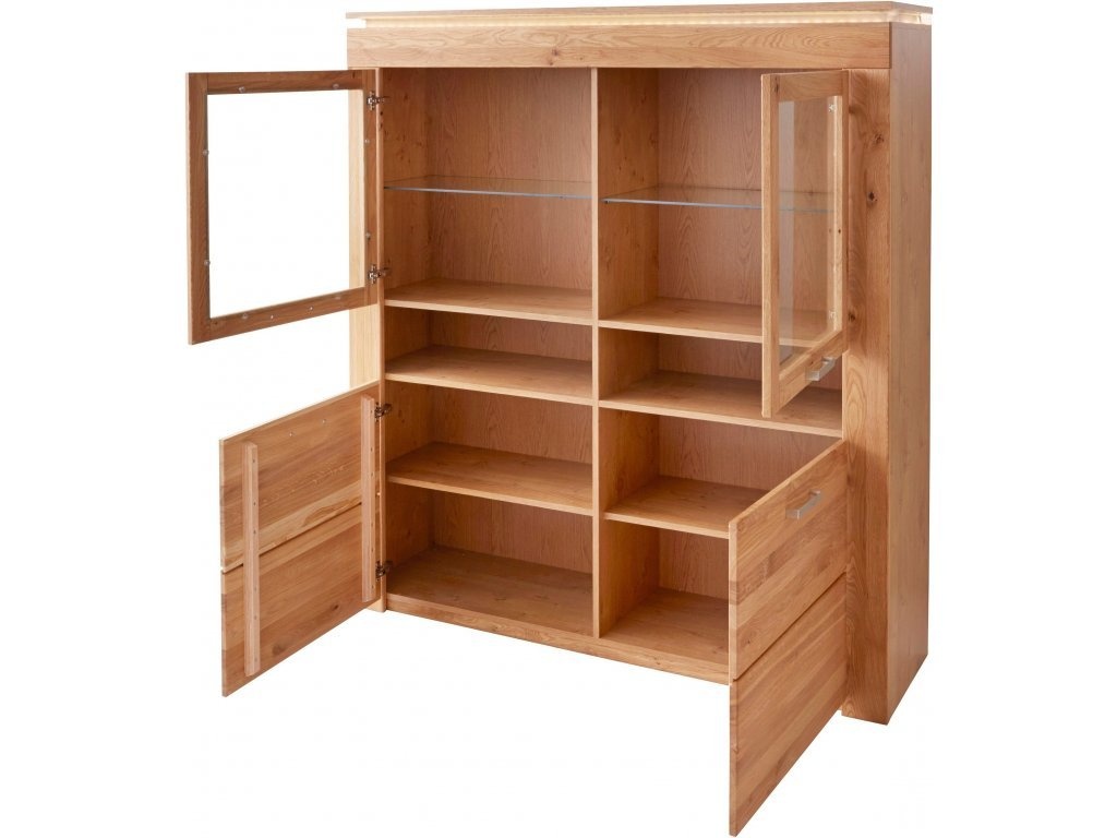 Obývací stěna Lyon z divokého masivního dubu Germany - 6