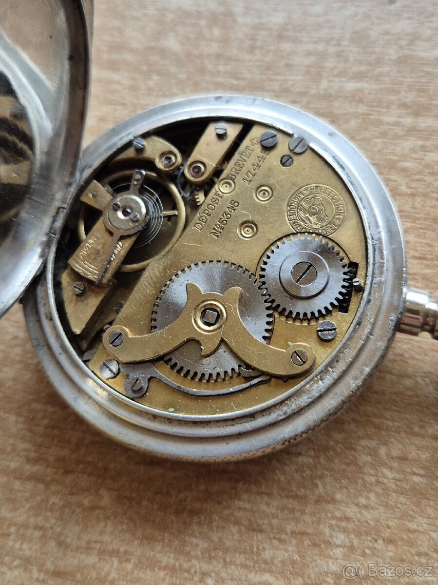 Tříplášťové stříbrné hodinky. - 6