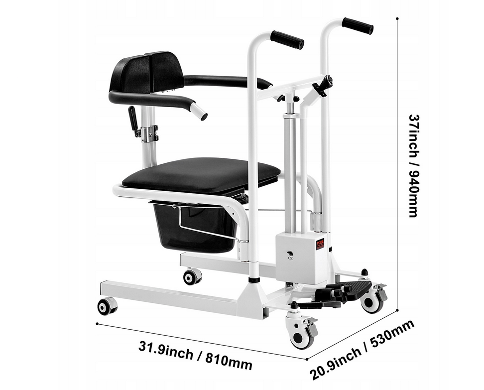 NOVÉ NEPOUŽITÉ Elektrické toaletní křeslo / židle VEVOR - 6