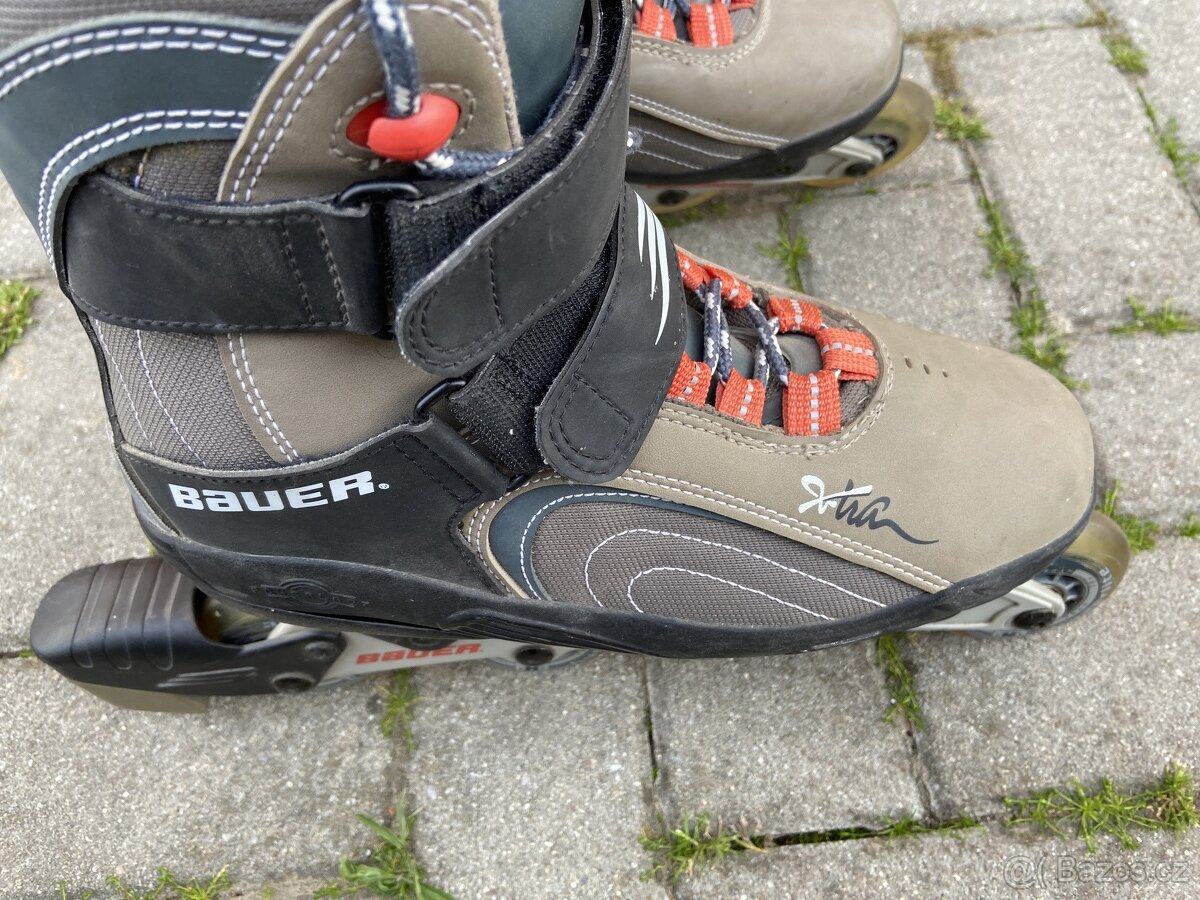 Značkové kvalitní zachovalé kolečkové brusle BAUER - 6